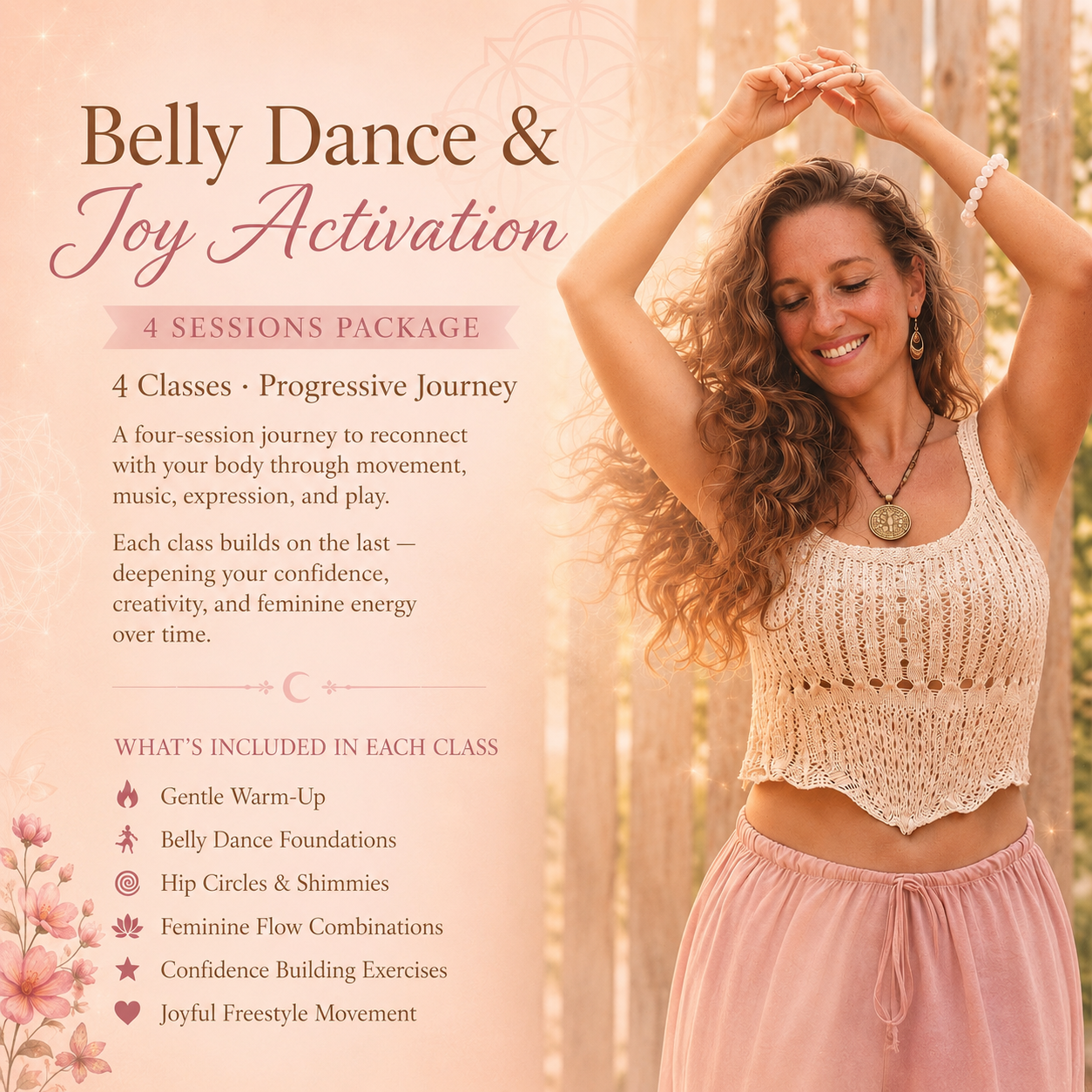 Belly Dance & Joy Activation - 4 Sessions Package
