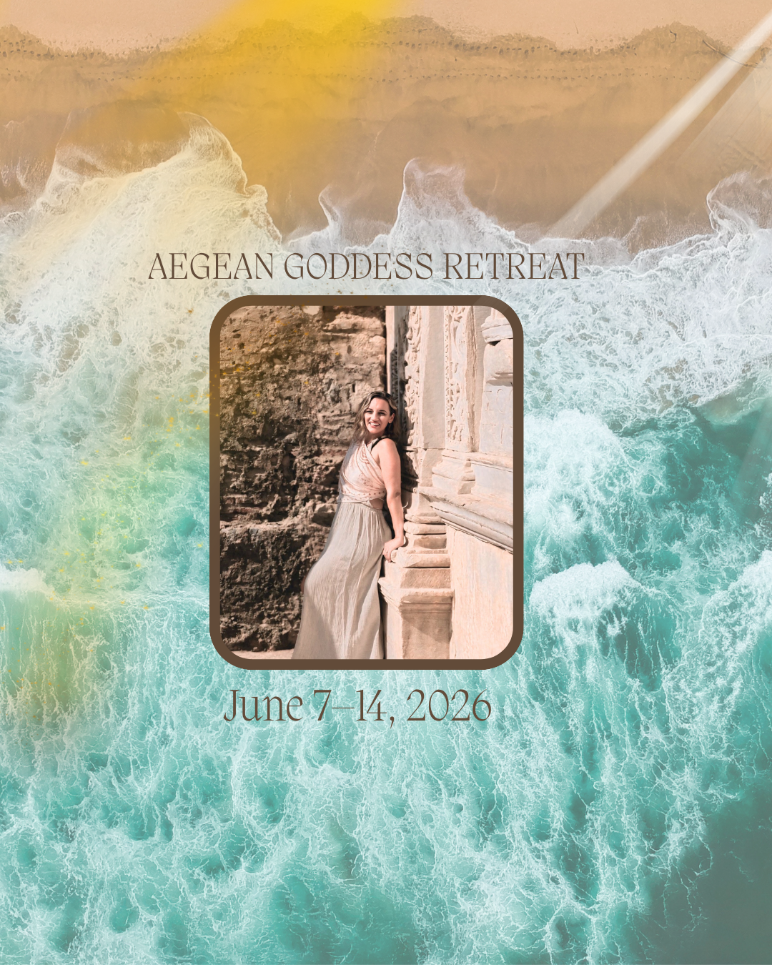 ORDER - FOR ONLY PRE-PAYMENT AEGEAN GODDESS RETREAT