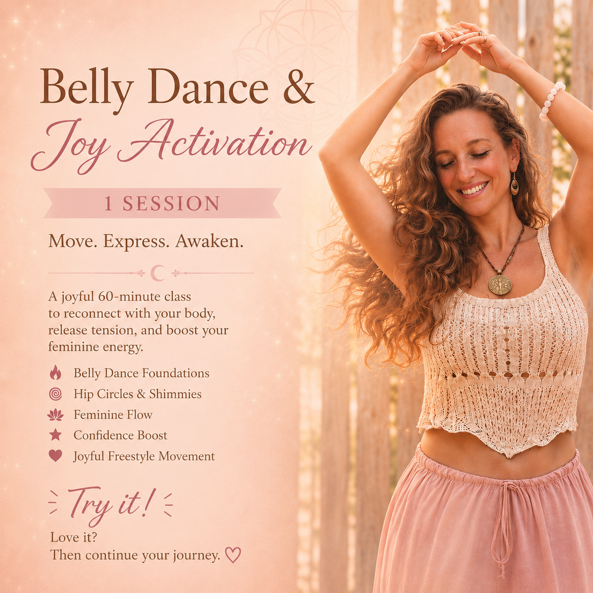 Belly Dance & Joy Activation - Single Class