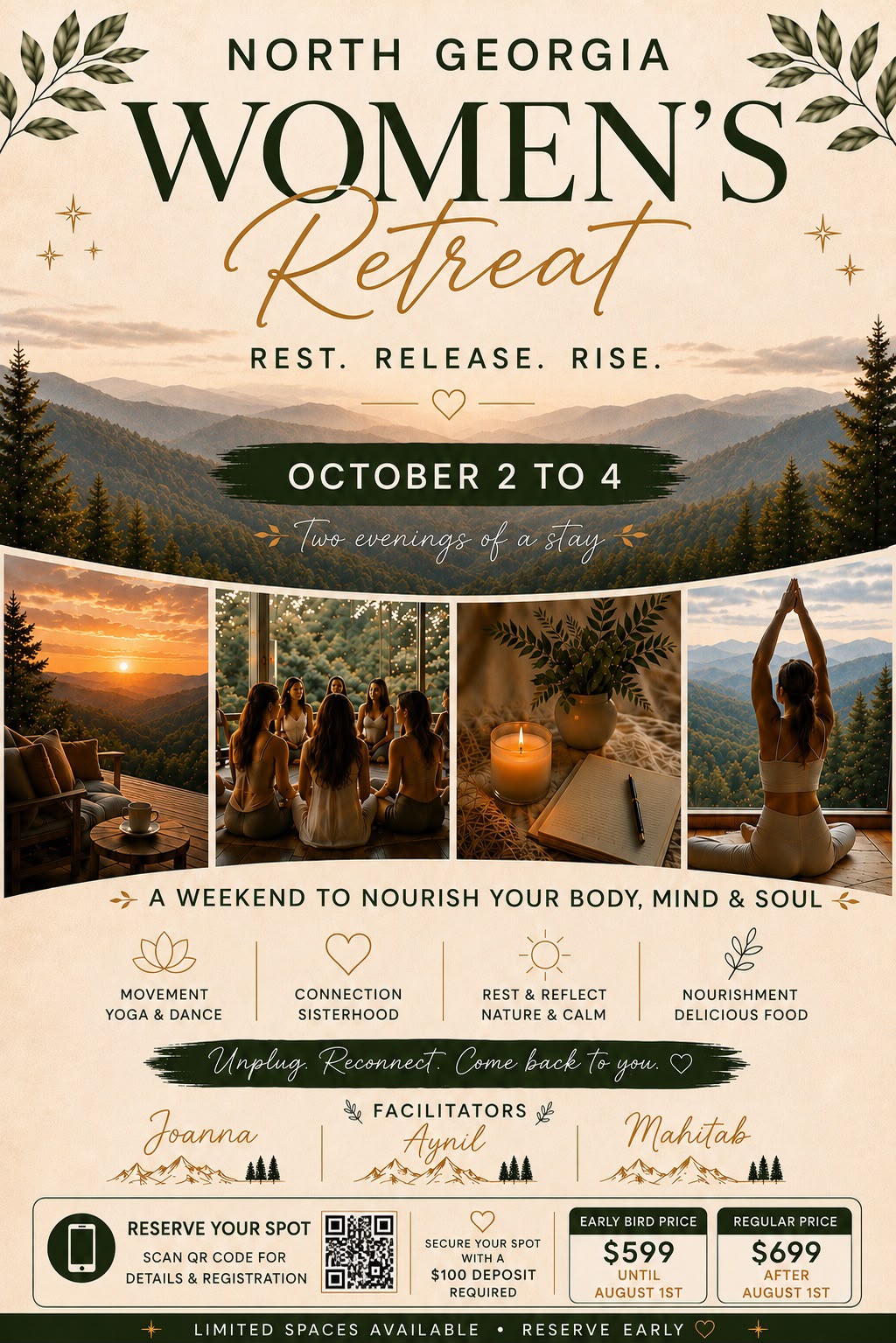Rest, Release, Rise! A North GA Women's Retreat